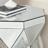 02902754-333f-4af9-9cb4-cd474c27465f.jpg Drum Style Coffee Table With Mirror Crystal Inlay,