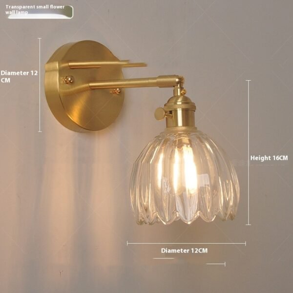 0355c1b7-c5cc-4ddf-b946-e9c23ac84fcd_trans.jpeg Retro Copper Glass Amber Little Flower Single-head Bedroom Simple Chandelier