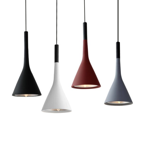 Nordic Minimalism Aluminum Horn Chandelier Restaurant Bar Lamp