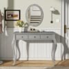 Luxury Makeup Vanity Desk With Oval Mirror