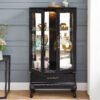 0ff96c91-4c75-4c55-a588-c7d266a29c4e.jpg Lighted Curio Cabinet With Glass Doors And Adjustable Shelves 2 Door Wine Cabinet Display