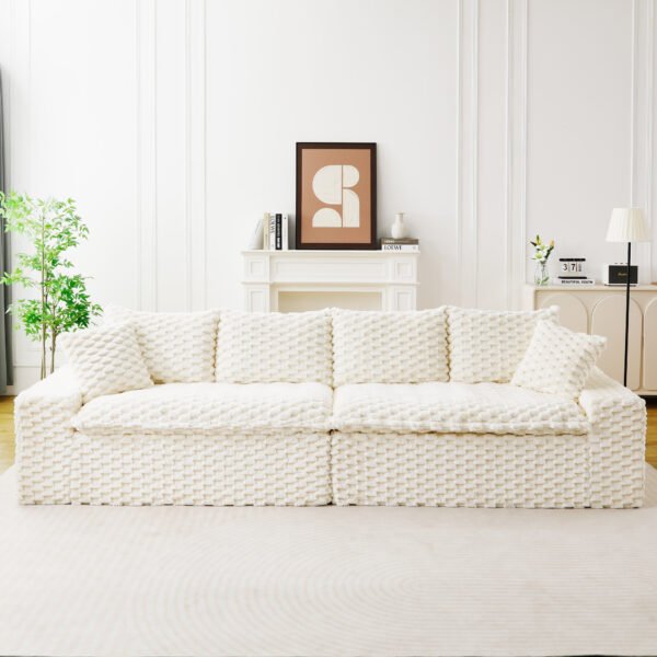 1067da41-81b9-4ce6-b7fb-545f24f362d7.jpg Luxury White Turtle Velvet Multifunctional Sofa