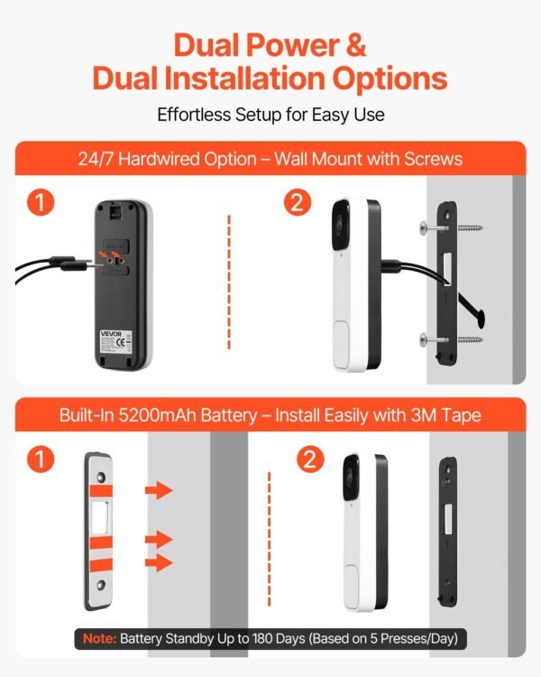 11d5a673-465b-4157-adab-d542c6152970.jpg 2K Wireless Camera Ring Doorbell Works With 170° Ultra-Wide View