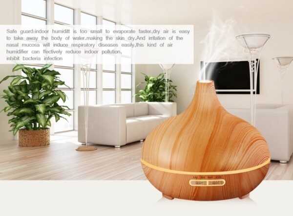 1305508883808.jpg Creative Home Appliance Full Wood Grain Remote Control Aromatherapy Lamp