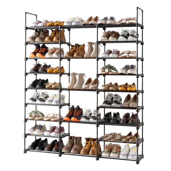 13ce1472-3aab-4a96-8d5c-7ff769fd6f8b.jpg 3 Rows And 9 Layers With Hooks Can Hold 50 Pairs Of Shoe Racks