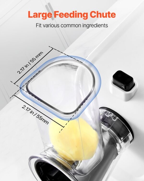 14b81e92-3d80-4974-bcdb-0a1d1d041046.jpg Electric Cheese Grater Salad Maker, 200W Salad Shooter,