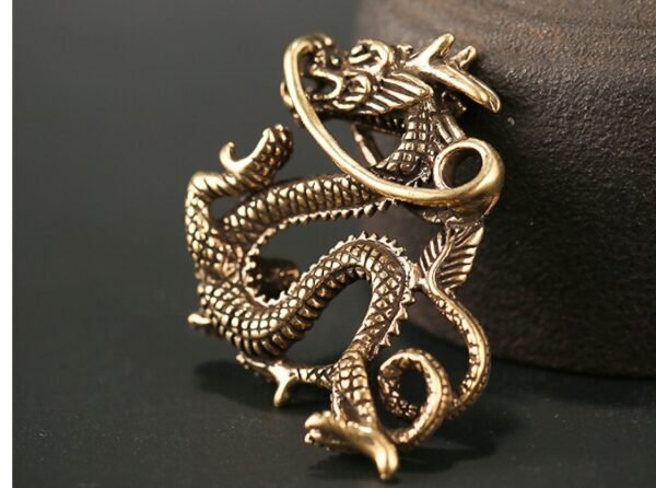 1620913442182.jpg Chinese Dragon Brass Figurines Keychain Pendant Home Car Feng Shui Decor