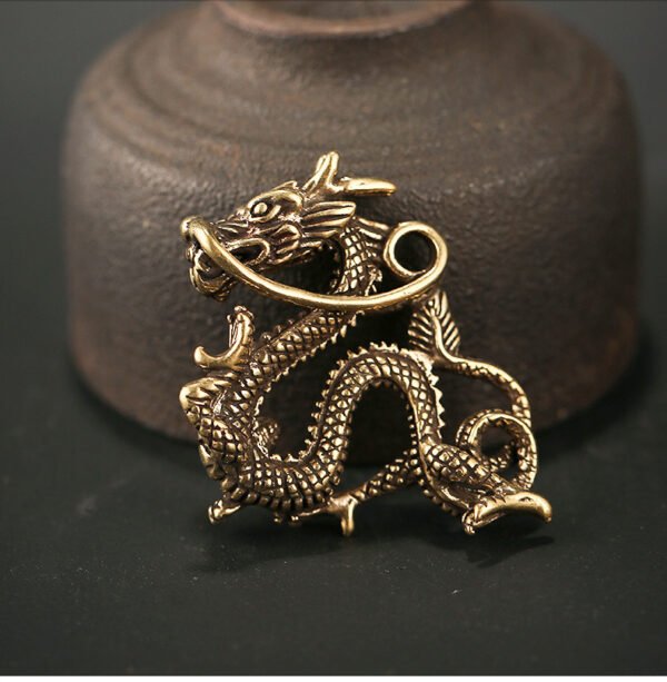 1620913442193.jpg Chinese Dragon Brass Figurines Keychain Pendant Home Car Feng Shui Decor