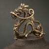 1620913442215.jpg Chinese Dragon Brass Figurines Keychain Pendant Home Car Feng Shui Decor