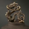1620913442220.jpg Chinese Dragon Brass Figurines Keychain Pendant Home Car Feng Shui Decor