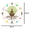 Yoga Action Personality Clock Wall Clock