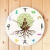Yoga Action Personality Clock Wall Clock
