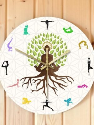 1622433004875.jpg Yoga Action Personality Clock Wall Clock