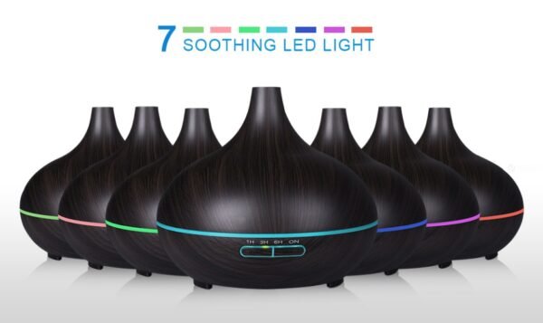 16463243684799.jpg Creative Home Appliance Full Wood Grain Remote Control Aromatherapy Lamp