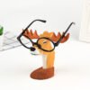 Solid Wooden Creative Fashion Glasses Frame Animal Retro Home Decor