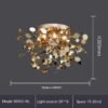 Living Room Showcase Bar Tree Blade Chandelier