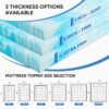 Memory Foam Mattress Topper With Cooling Gel, Pressure Relief & Breathable Comfort Bed Topper