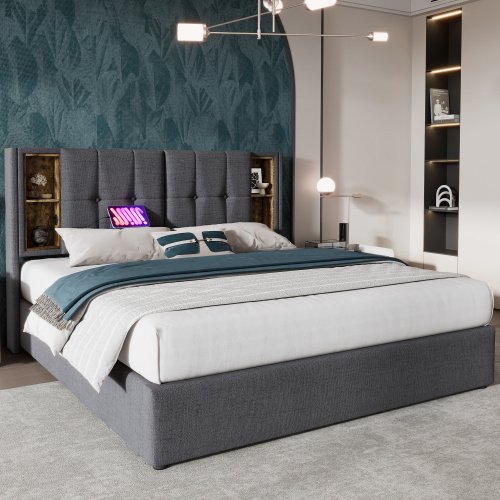 2178c41d-bc35-430b-9379-93d1e28f5b8b.jpg Hydraulic Storage Bed With Hydraulic Lever,