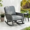 228bbd0d-cdd8-4908-b8f1-7b002b28d752.jpg Contemporary Minimalist Ivory Wicker Rocking Chair With Soft Polyester Cushions And Durable Wooden Frame,