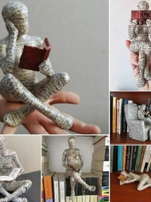 2ab27384-da1f-4c33-b73e-6226018386af.jpg Reading Woman Thinker Resin Statue House Decoration