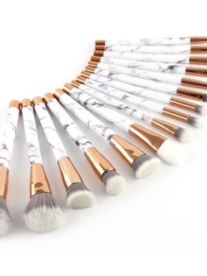 11 sets of marble makeup brush