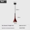 Nordic Minimalism Aluminum Horn Chandelier Restaurant Bar Lamp