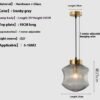 Modern Minimalist Nordic Glass Chandelier