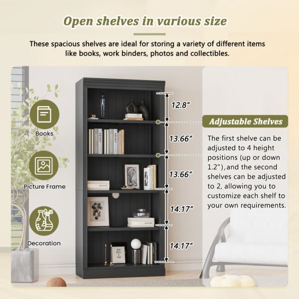 453bd2e3-de4f-4d23-a51c-c42ec7518d36.jpg 83 Tall Wood Bookcase Suite With Light Strip