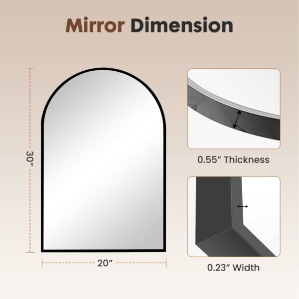 481add73-9d45-4242-b42f-b03f5f26531c.jpg Bathroom Wall Mirror, Metal Frame Vanity Mirror For Bedroom, Entryway, Living Room