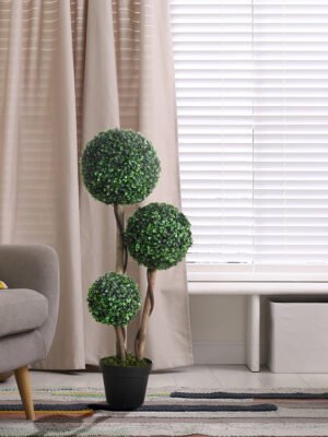35.5" Artificial Plant for Home Decor Indoor & Outdoor Fake Plants Artificial Tree in Pot