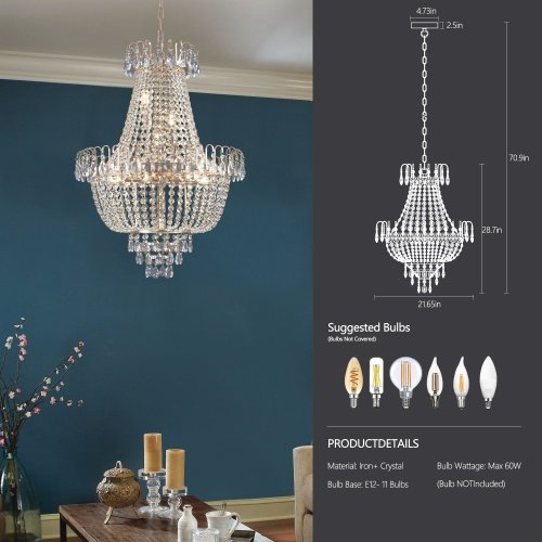 Golden Crystal Chandelier