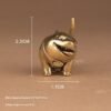 Office And Home Decor Creative Craftsmanship Vintage Solid Brass Desktop Ornament