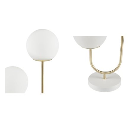 Metal 2-Light Globe Table Lamp