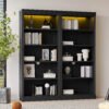 57badaf2-04e3-42b0-a030-72d28dddf262.jpg 83 Tall Wood Bookcase Suite With Light Strip