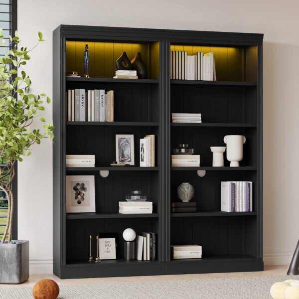 57badaf2-04e3-42b0-a030-72d28dddf262.jpg 83 Tall Wood Bookcase Suite With Light Strip