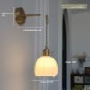57c7b0c1-e8ce-4b28-a5c2-30831fd114ba_trans.jpeg Retro Copper Glass Amber Little Flower Single-head Bedroom Simple Chandelier