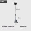 Nordic Minimalism Aluminum Horn Chandelier Restaurant Bar Lamp