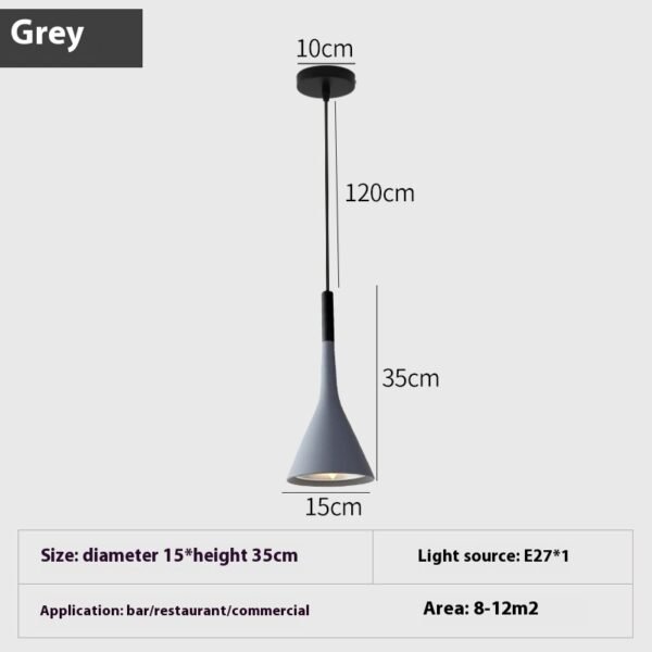 Nordic Minimalism Aluminum Horn Chandelier Restaurant Bar Lamp