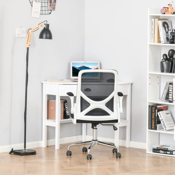58754976-3287-4829-9723-63a267b8577e.jpg Corner Desk, Triangle Computer Desk with Drawer and Storage Shelves for Small Spaces,