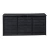 Pure Black Courtyard Storage Box With Two Wheels