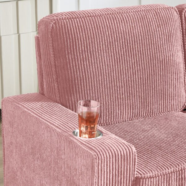 83.86  Corduroy Fabric Sofa,