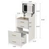 63a6d3fe-9904-46cf-af09-e23c7acaafdc.jpg 3 In 1 Vanity Desk With Open Top Mirror,