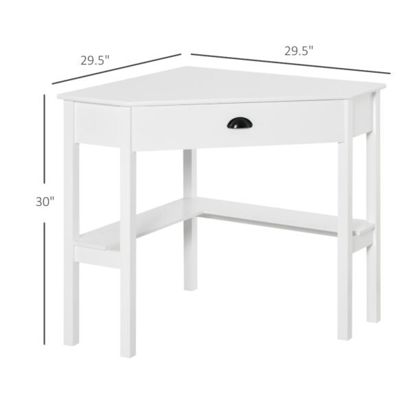 64fd4648-5812-455b-b2c7-b4009eee511c.jpg Corner Desk, Triangle Computer Desk with Drawer and Storage Shelves for Small Spaces,