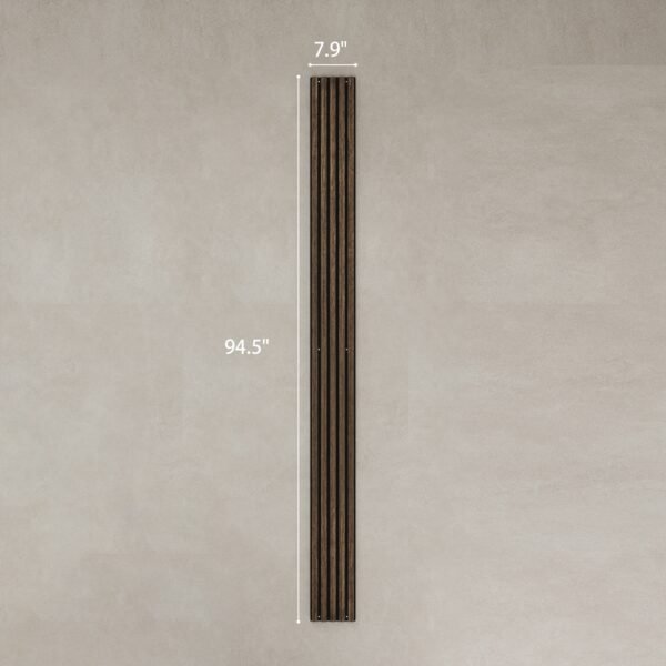 95" x 8" Wood Panels for Wall, 4 Pack Acoustic Panels, Sound Absorbing Slat Wall For Interior Wall Decor, Home, Walnut