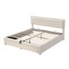 6881fadc-7f46-4fc9-8da5-70bedd6378d7.jpg Upholstered Bed King Size Bed 5ft 150x200cm Velvet Fabric
