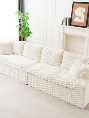 6d61fa7c-f196-49da-893a-0e8e2bd55dfb.jpg Luxury White Turtle Velvet Multifunctional Sofa