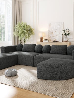 Boneless Couch Modular Sectional Sofa 114.9
