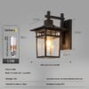 European style exterior wall light, outdoor light, waterproof courtyard light