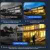 Cellular Security Camera Outdoor Wireless, No WiFi Needed Solar Powered 4G LTE Camera, 2K Color Night Vision, PIR Motion Sensor, 360 Live View, Two-Way Audio, SIM Card & SD Card Included