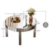 741a2884-a29c-44a0-8d89-0aae1112d7d8.jpg Dazzling Sliver Round Coffee Table With Fluted Mirror Design